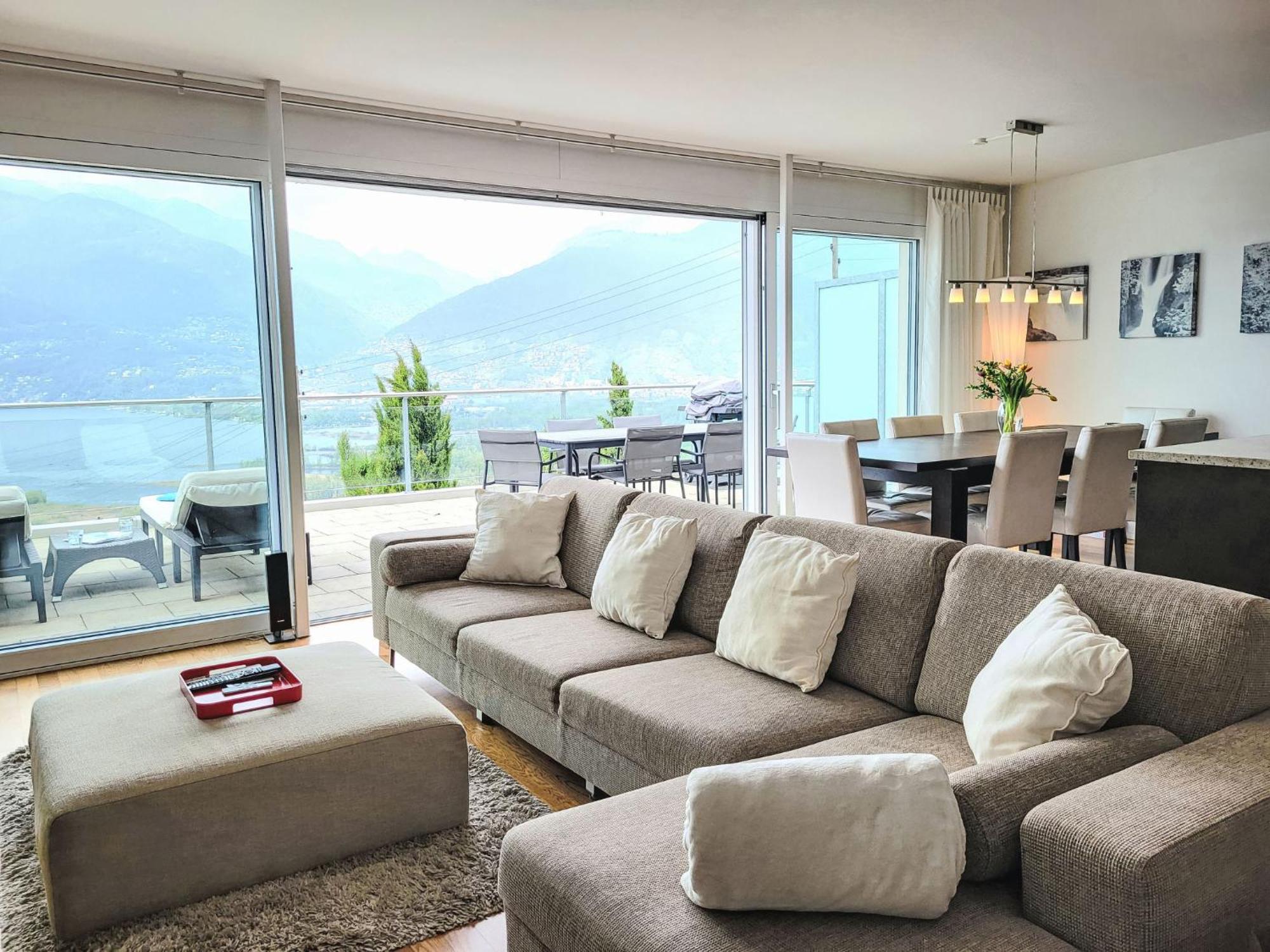 Apartment Vista Lago Maggiore 1-Floor Left By Interhome Gambarogno Exterior photo